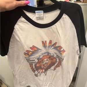 Van halen graphic tee ringer shirt large vintage style singlestich rock band